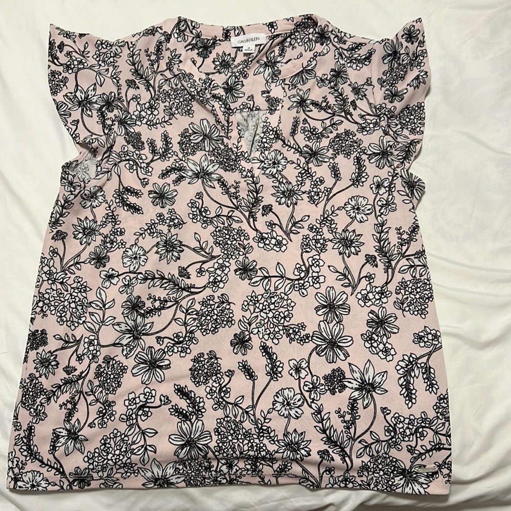 Calvin Klein V-neck Blouse